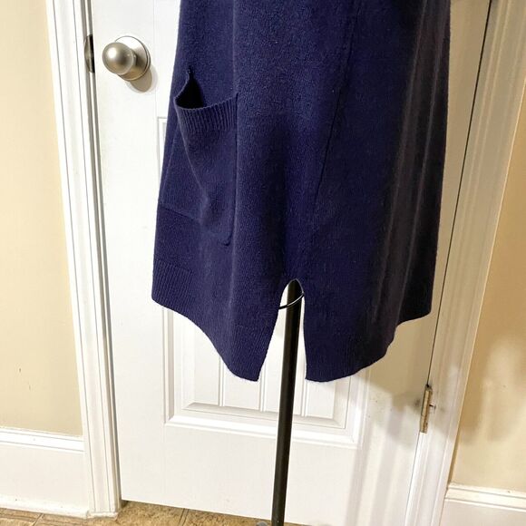 Hampshire Studio Sweater Women’s Extra Large Navy Pullover Long Length SOFT - Picture 6 of 9